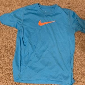 Orange Swoosh Nike Shirt